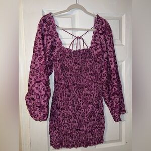 Free people smock it to me mini dress woman’s size small